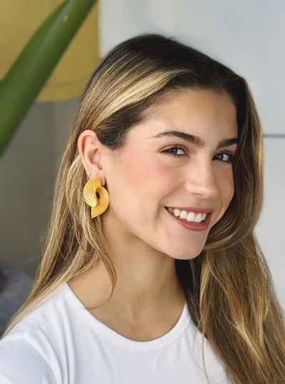 Gold Studs Earrings| Irregular Gold Drop - trendy earring