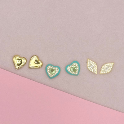 Gold Set Earrings