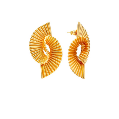 Gold Studs Earrings| Irregular Gold Drop - trendy earring