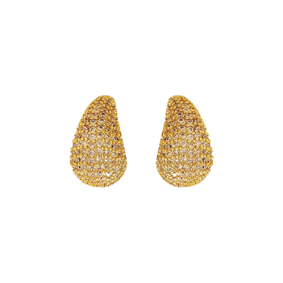 Gold Studs Earrings| Teardrops - trendy earring