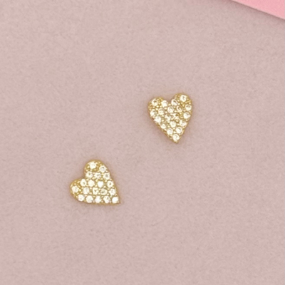 Sparkle Heart Stud
